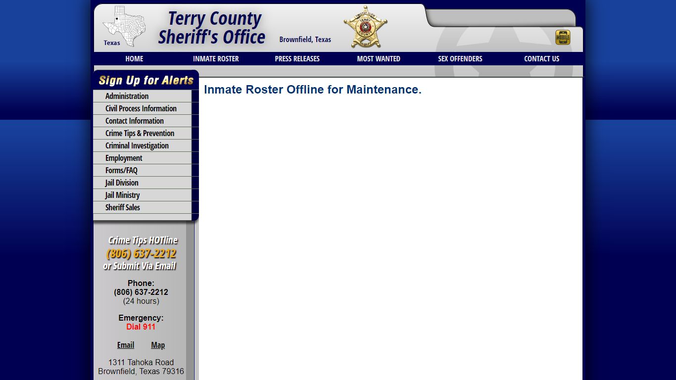 Inmate Roster - Current Inmates Booking Date Descending - Terry County ...