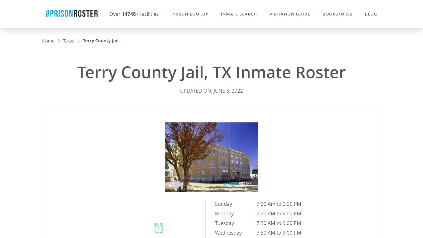 Terry County Jail, TX Inmate Roster - Prisonroster